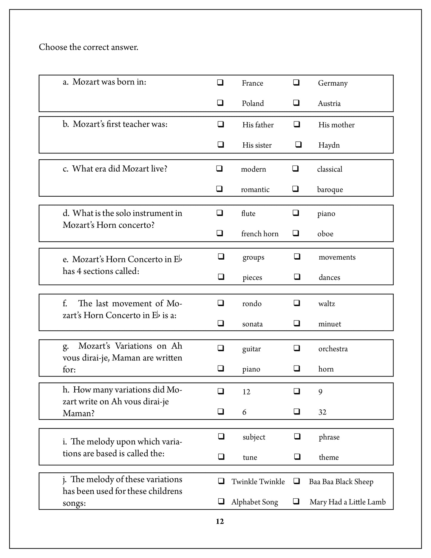 Essential Music Theory History Supplement