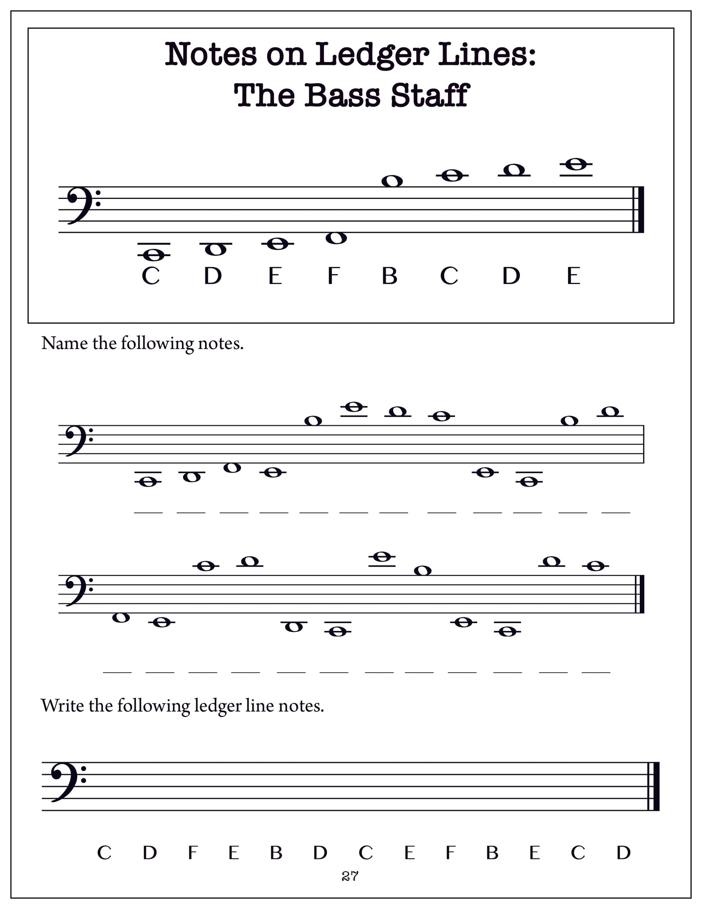 Elementary Music Theory Note Speller