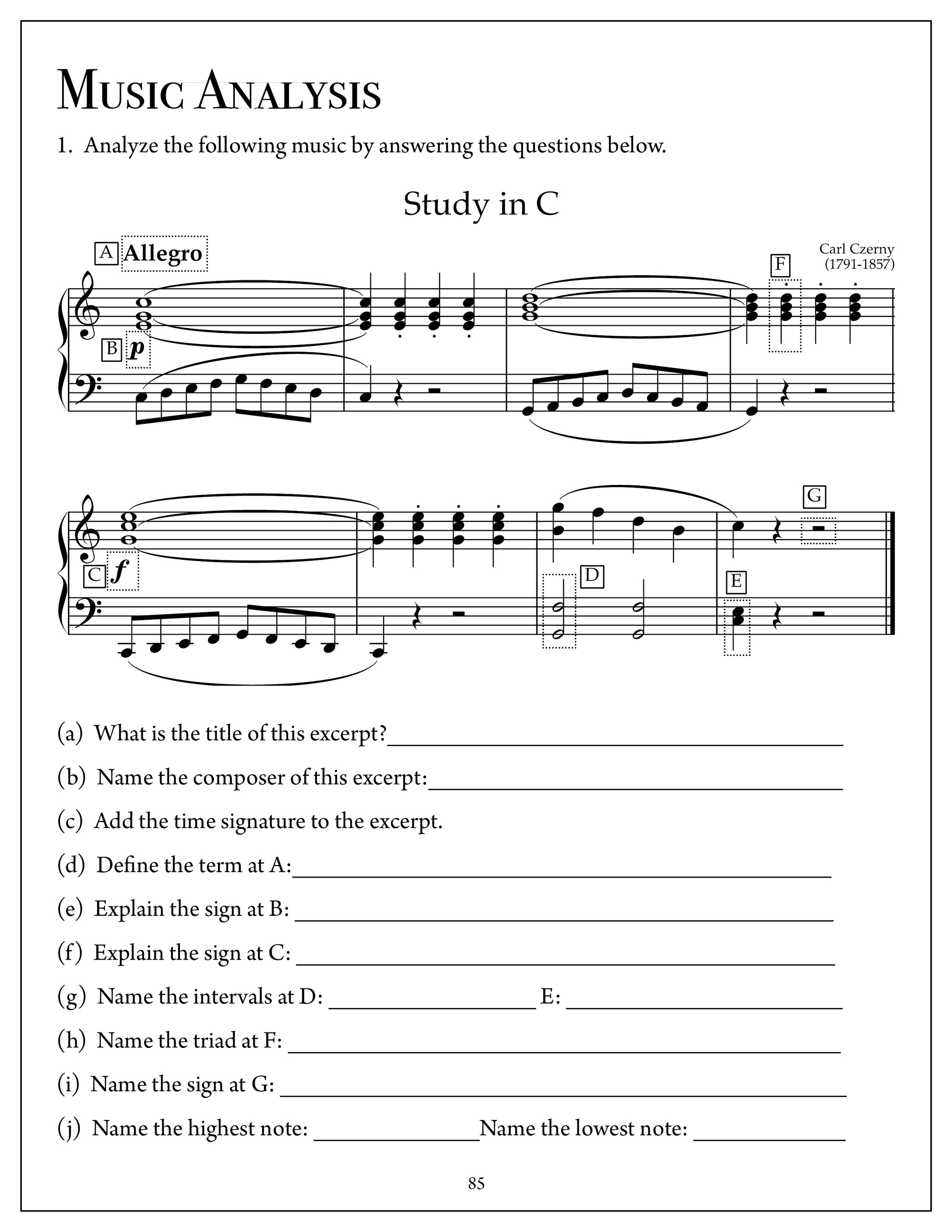 Elementary Music Rudiments Basic – Essential Music Theory